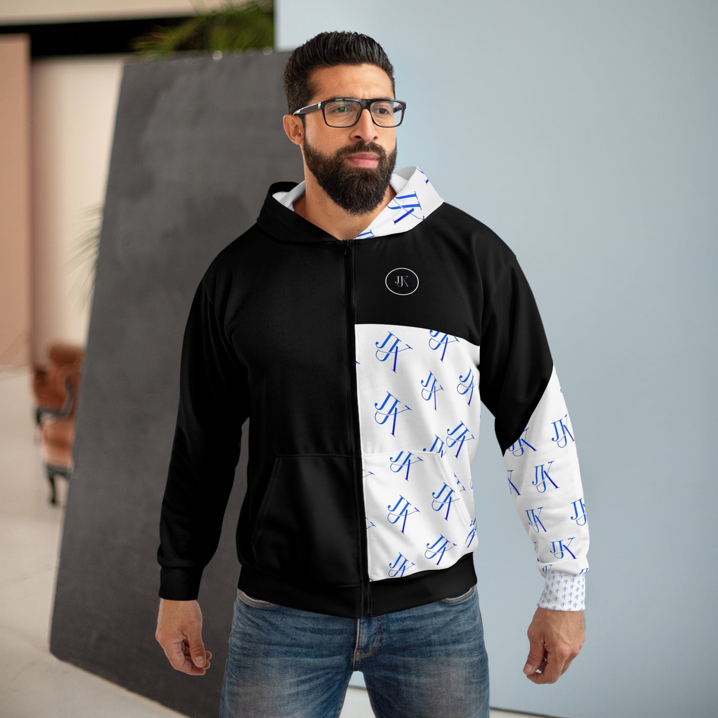 JX-Unisex Zip Hoodie